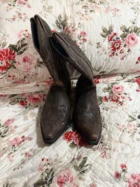 Laredo Men's Brown Leather Cowboy Boots